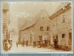Die Wassergasse in Plauen bei Dresden (ab 1904 Hofmühlenstraße)