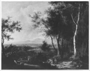 Landschaft mit Viehherde