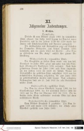 XI. Allgemeine Andeutungen.