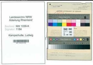 Entnazifizierung Ludwig Kampschulte , geb. 25.04.1915 (Tischler)