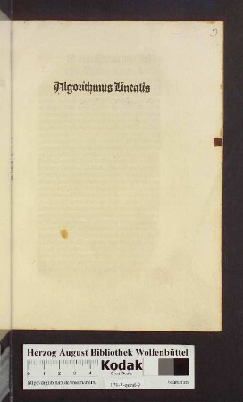 Algorithmus Linealis