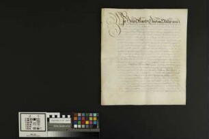 Kostheim: Reversbrief der Freiherrn v. Dalberg Befreiung der bürgerlichen Güter zu Kostheim