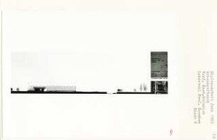 Großkraftwerk, Berlin-Hakenfelde (Diplomarbeit bei Bernhard Hermkes): Gesamtanlage, Ansicht von Nordosten 1:500