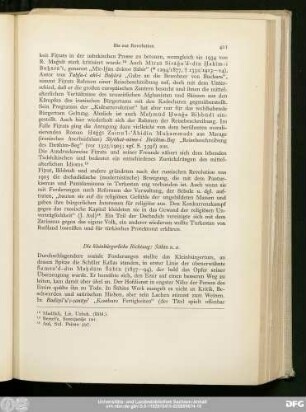 Die kleinbürgerliche Richtung: Šāhīn u. a.
