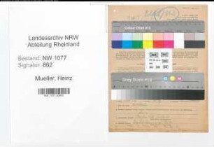 Entnazifizierung Heinz Mueller , geb. 20.05.1914 (Polizist)