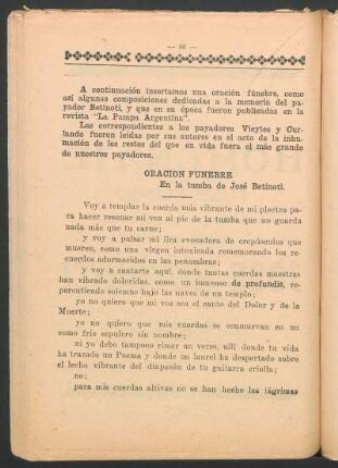 Oración fúnebre : En la tumba de José Betinoti.