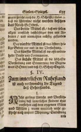 635-643, I. Nicht geringe Unruhe und Verstoehrung deß innerlichen ...