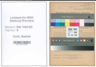 Entnazifizierung Baerbel Kurth , geb. 13.05.1921 ()