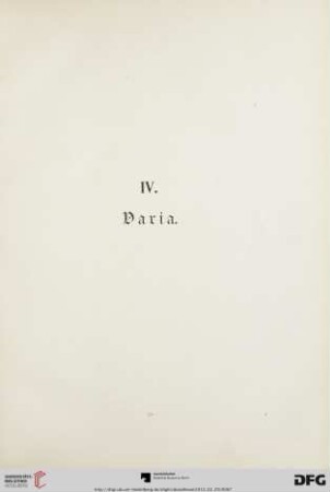 Varia (Nr. 429-609)