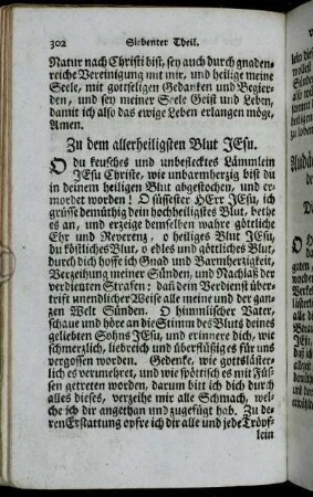 Zu dem allerheiligsten Blut Jesu. - Litaney von dem heiligen Leiden Christi.