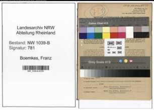 Entnazifizierung Franz Boemkes , geb. 05.08.1913 (Buchhalter)