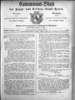 1871,7: No. 7, 12. Februar 1871