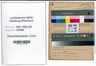 Entnazifizierung Erich Schachtschneider, geb. 04.11.1887 (Stadtoberinspektor)