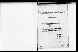 Überprüfung der noch nicht entnazifizierten Bediensteten (Sammelberichte)