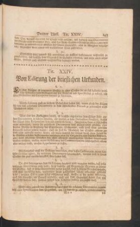 Tit. XXIV. Von Edirung der brieflichen Urkunden.