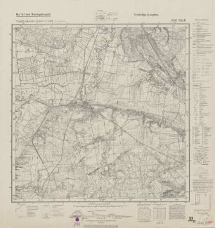 2966 Usch, Topographische Karte 1:25000 (4cm - Karte)