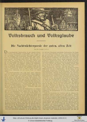 Volksbrauch und Volksglaube.