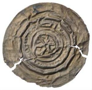 Fundmünze, Brakteat, 1200 - 1250?