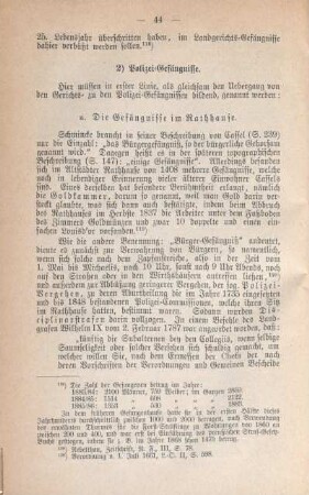 2) Polizei-Gefängnisse.