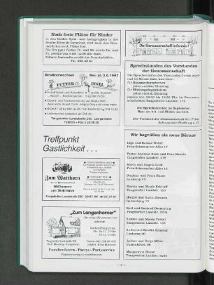 Treffpunkt Gastlichkeit ...