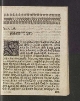Hochgeehrter Leser