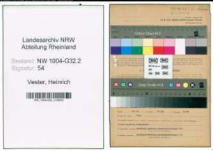 Entnazifizierung Heinrich Vester , geb. 05.08.1901 (Steuerhelfer)