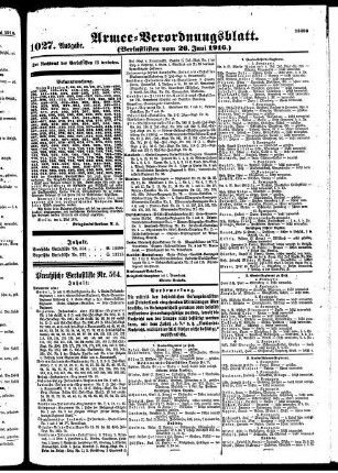 1027.Ausgabe. Montag, 26. Juni 1916