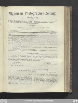 Nr. 2. 11. April 1902. Jahrg. IX.