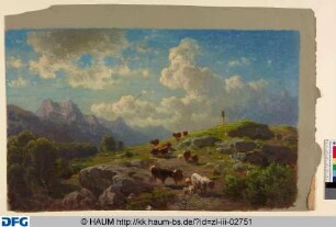 Landschaft mit Rindern