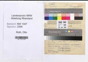 Entnazifizierung Otto Roth , geb. 01.06.1902 (Sekretaer)
