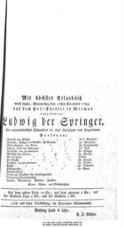 Ludwig der Springer