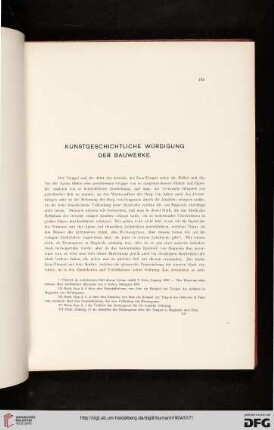 Kunstgeschichtliche Würdigung der Bauwerke