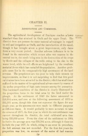 Chapter II. Agriculture and commerce
