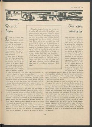 Ricardo León - Una obra admirable