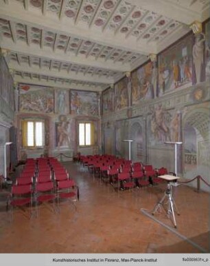 Freskenausmalung mit Szenen aus der römischen Geschichte
