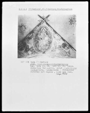 Thronender Christus mit Engeln