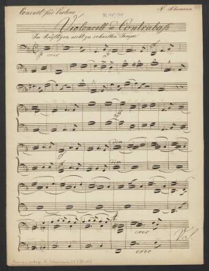 Violoncell und Contrabass (2. Ex.)