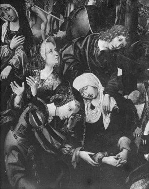 Cornelis Engelbrechtsen (1462-1527), Detail der Kreuzigung, Mitteltafel des Kreuzigungs-Triptychon, Leiden, Museum De Lakenhal