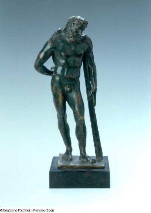 Herkules Pomarius : Herkules Pomarius. Bronze, H. 19 cm (um 1520-1530). Dresden: Skulpturensammlung ZV 3566