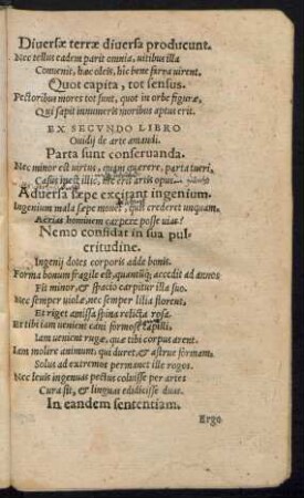 Ex Secundo Libro Ovidii de arte amandi.