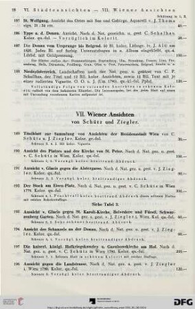 VII. Wiener Ansichten (Nr. 189-255)