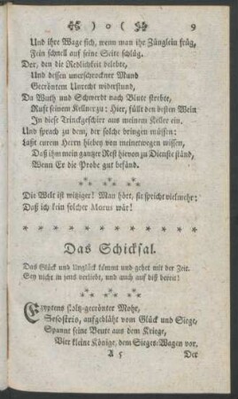 Das Schicksal
