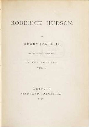 Roderick Hudson, 1
