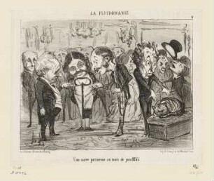 Une Soirée Parisienne au mois de juin 1853, Blatt 8 der Folge "La Fluidomanie", in: "Le Charivari", Paris 1853