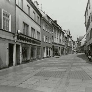 Ilmenau. Straße des Friedens. Blick zum ehemaligen "Sächsischen Hof" (Posthof)