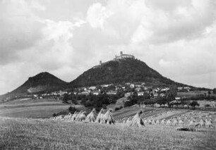 Burg Bösig : Bösig (Bezdez/Tschechien). Burg Bösig (Burg Bezdez). Blick zur Burgruine und den Ort