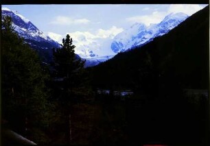Pontresina: Berninagruppe mit Morteratschgletscher