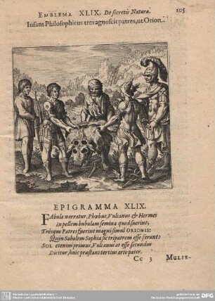 Emblema XLIX. De secretis Naturae.
