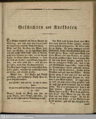 Geschichten und Anekdoten