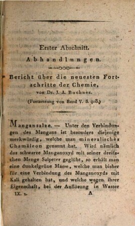 Repertorium für die Pharmacie, 9. 1820